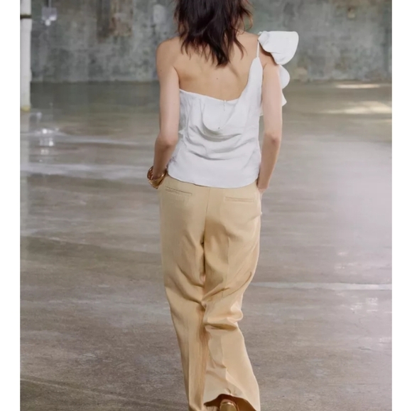 Zara Voluminous Ruffle Top ZW Collection - Picture 4 of 8